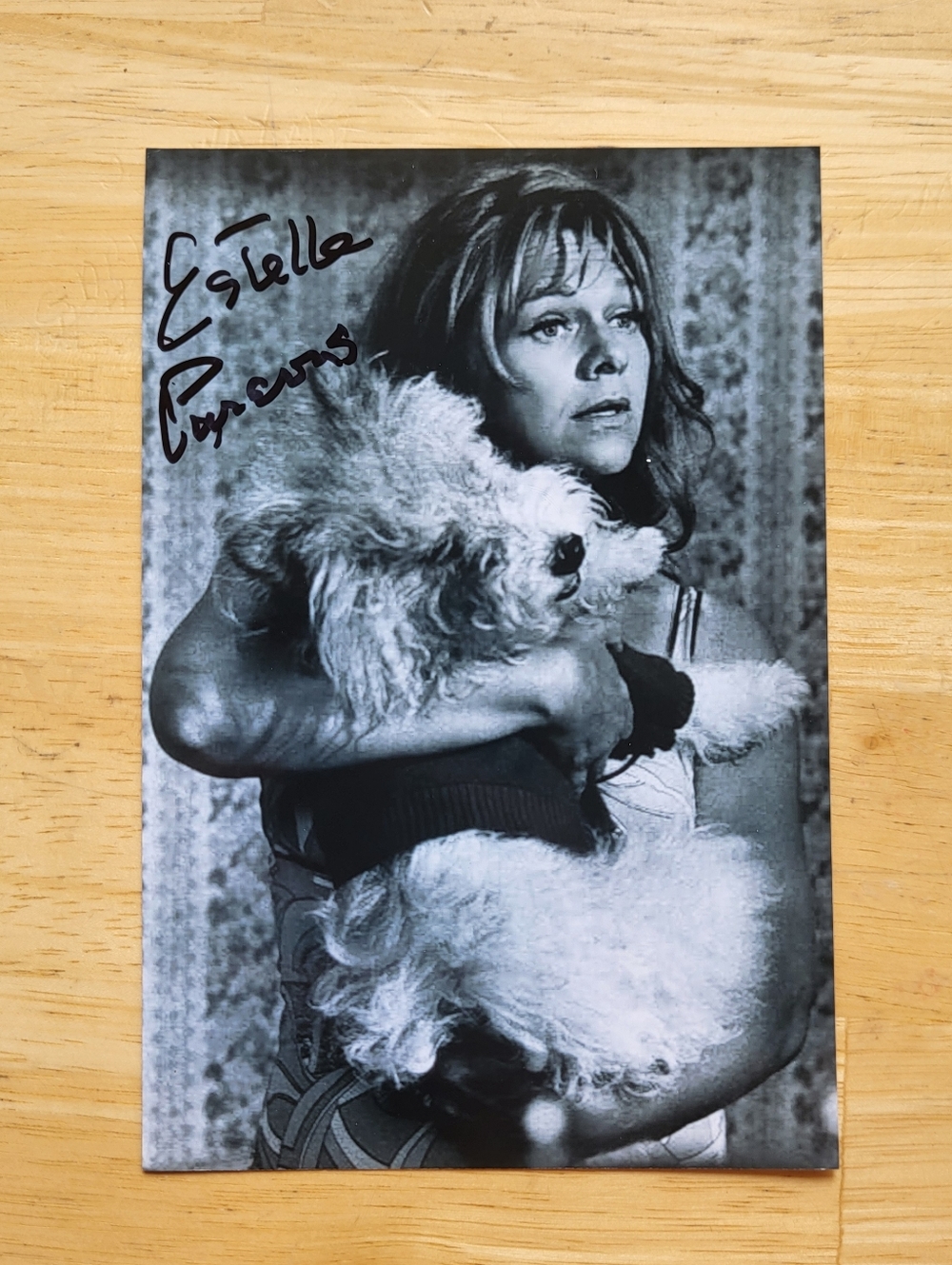 Estelle Parsons Hand Signed 4x6 Autograph Roseanne Bonnie And Clyde Actress